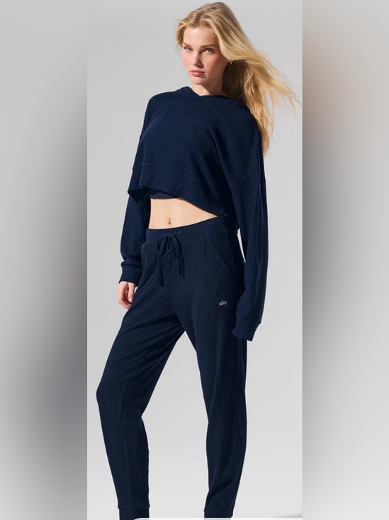 ALO Yoga Other - ALO MUSE RIBBED CROPPED HOODIE & MUSE RIBBED JOGGERS